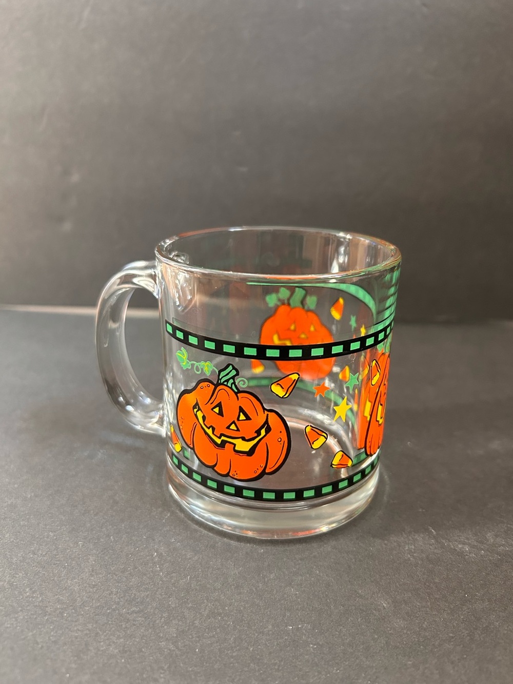 Vintage Libbey Halloween 90s Pumpkin Glass Mug🎃